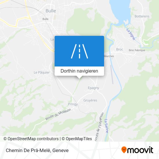 Chemin De Prâ-Melê Karte