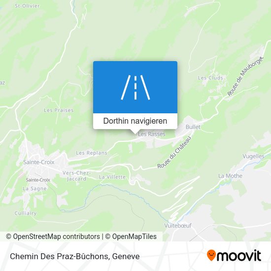 Chemin Des Praz-Bûchons Karte