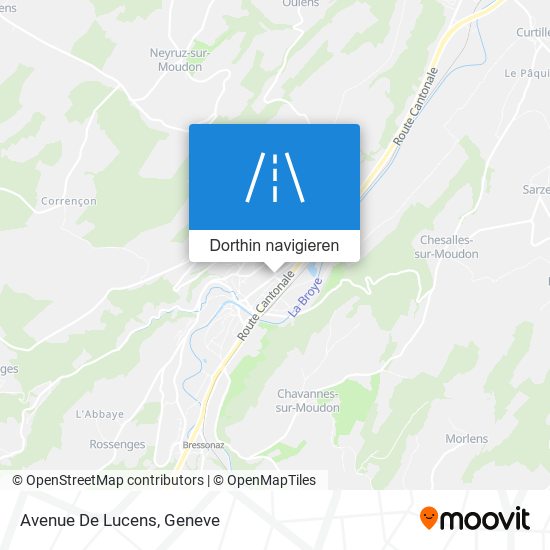 Avenue De Lucens Karte