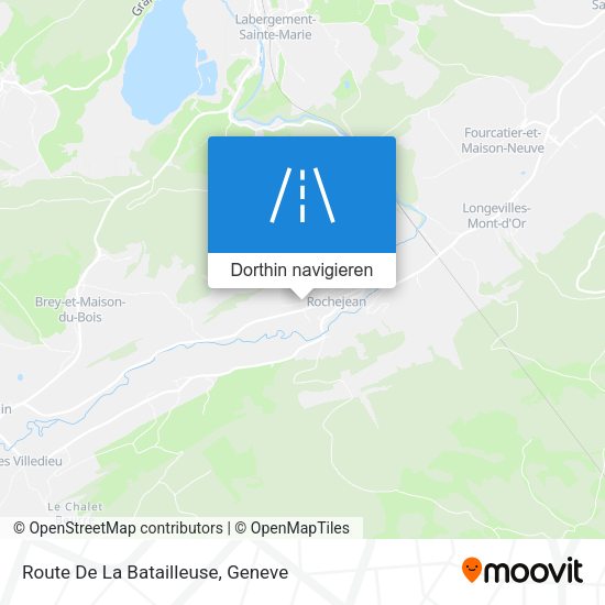 Route De La Batailleuse Karte