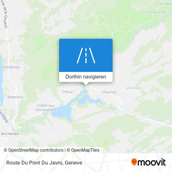 Route Du Pont Du Javro Karte