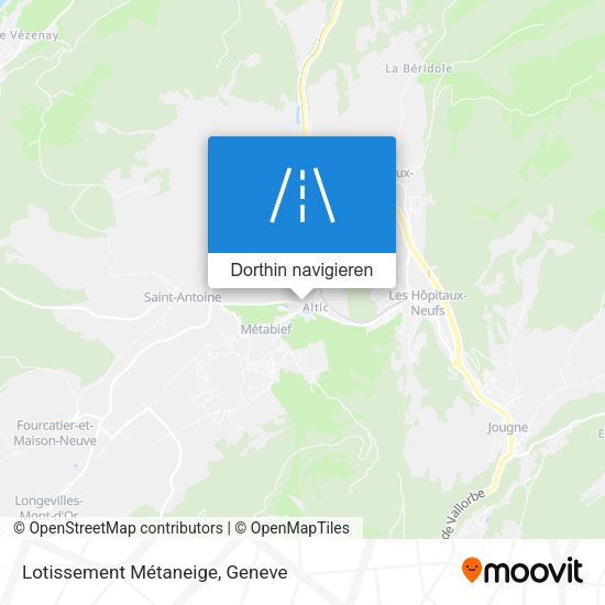 Lotissement Métaneige Karte