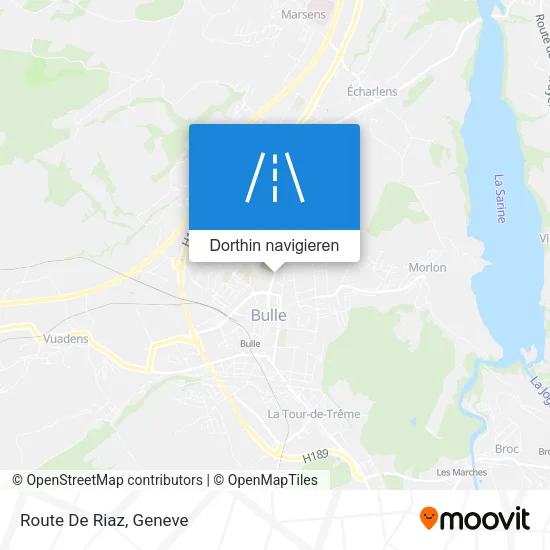 Route De Riaz Karte