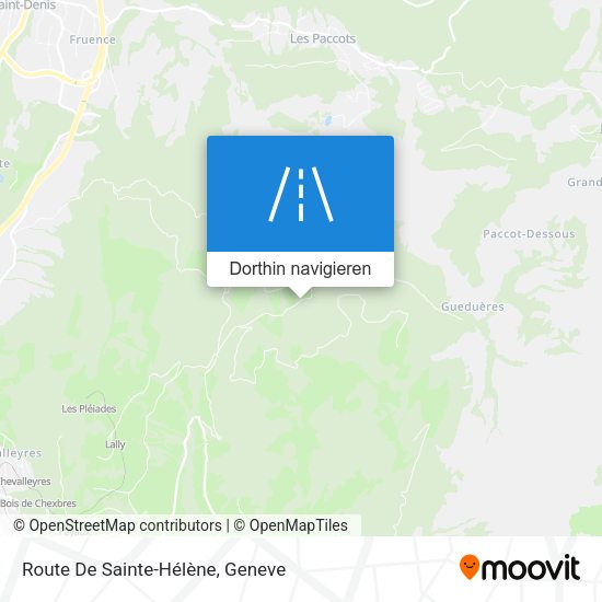 Route De Sainte-Hélène Karte