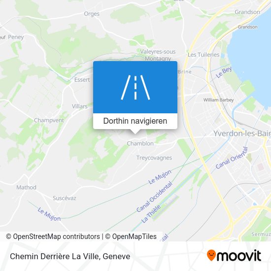 Chemin Derrière La Ville Karte