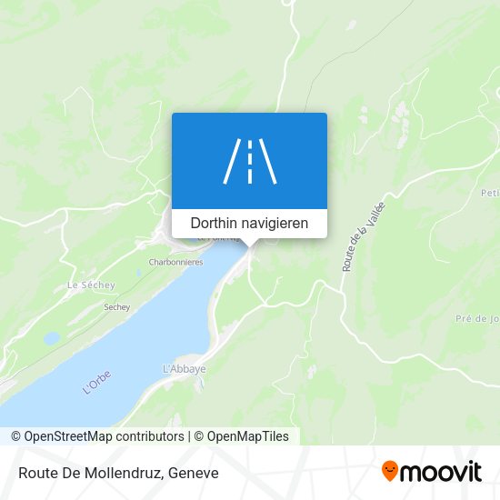 Route De Mollendruz Karte
