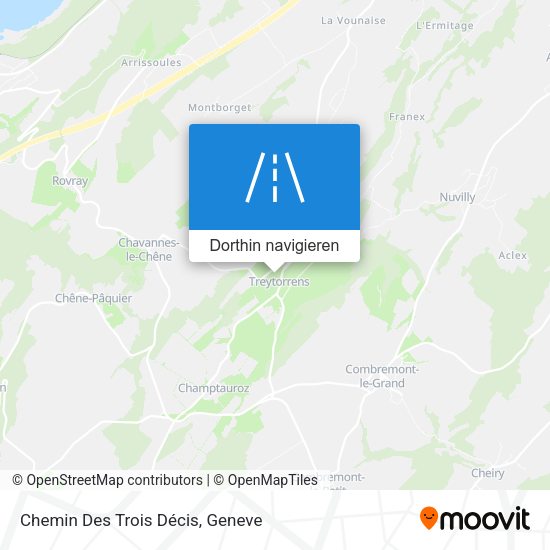 Chemin Des Trois Décis Karte
