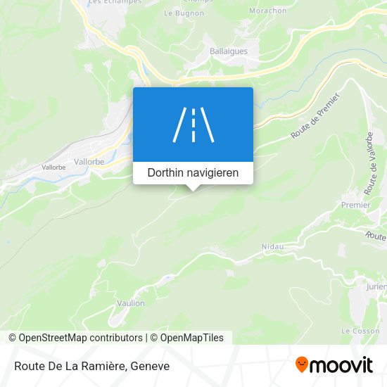 Route De La Ramière Karte