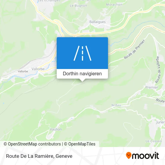 Route De La Ramière Karte