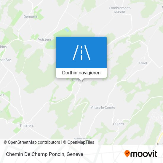 Chemin De Champ Poncin Karte
