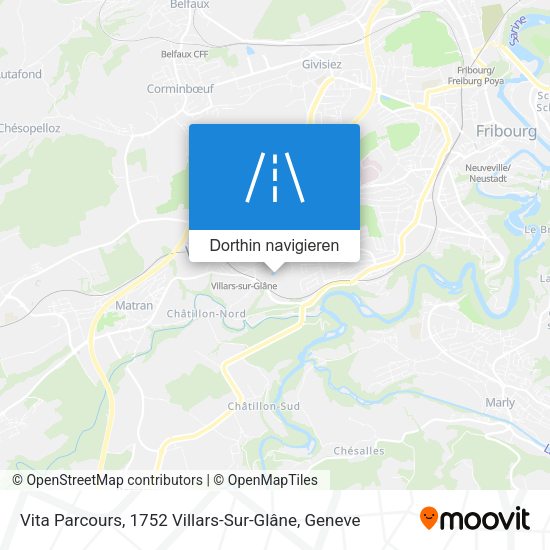 Vita Parcours, 1752 Villars-Sur-Glâne Karte