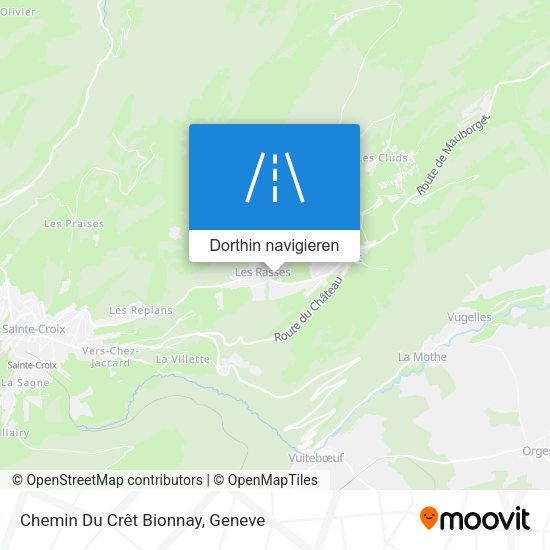 Chemin Du Crêt Bionnay Karte