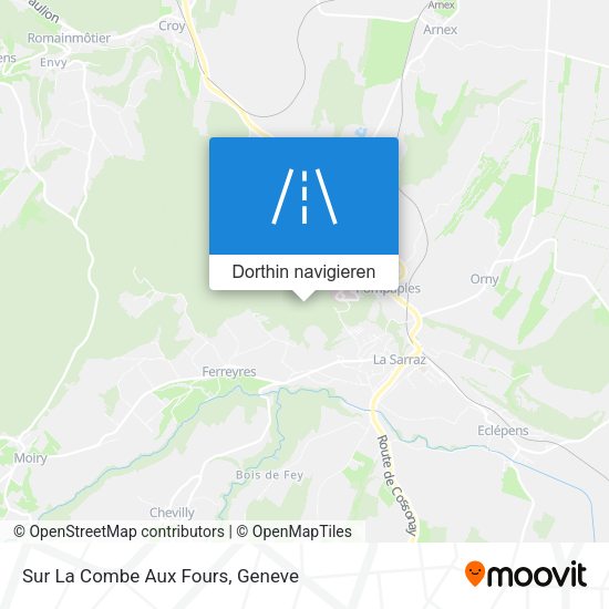 Sur La Combe Aux Fours Karte