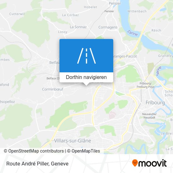 Route André Piller Karte