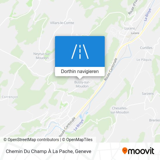 Chemin Du Champ À La Pache Karte