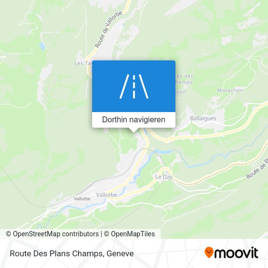 Route Des Plans Champs Karte