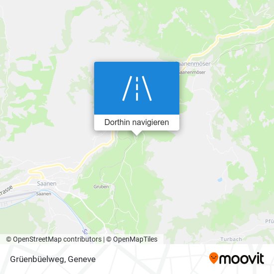 Grüenbüelweg Karte