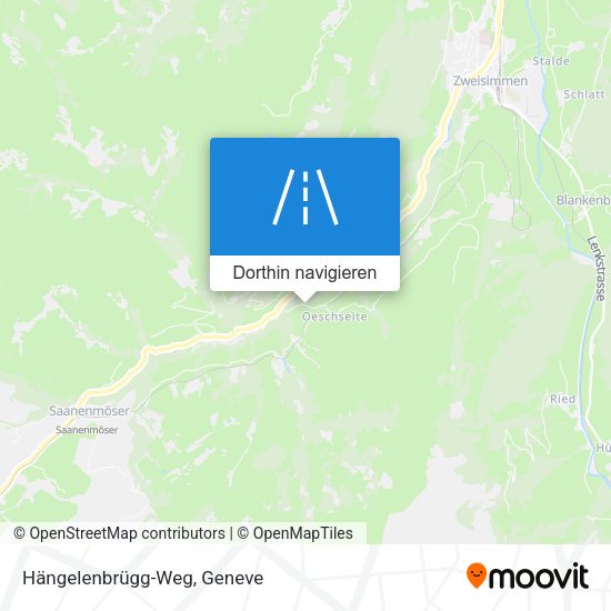 Hängelenbrügg-Weg Karte