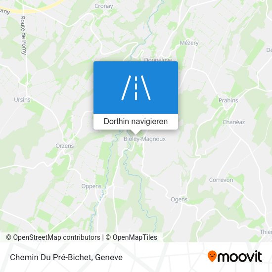 Chemin Du Pré-Bichet Karte