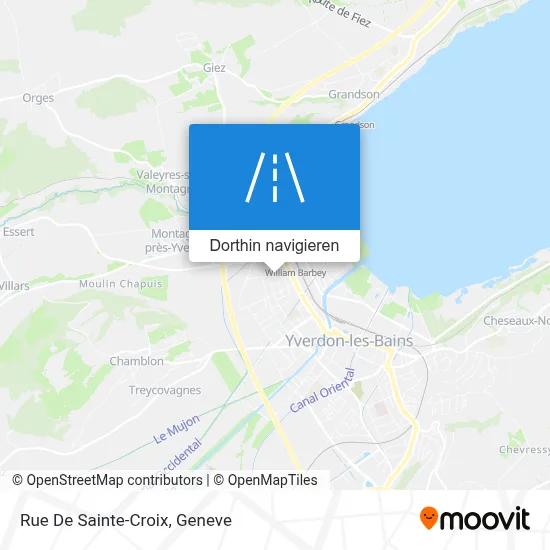 Rue De Sainte-Croix Karte