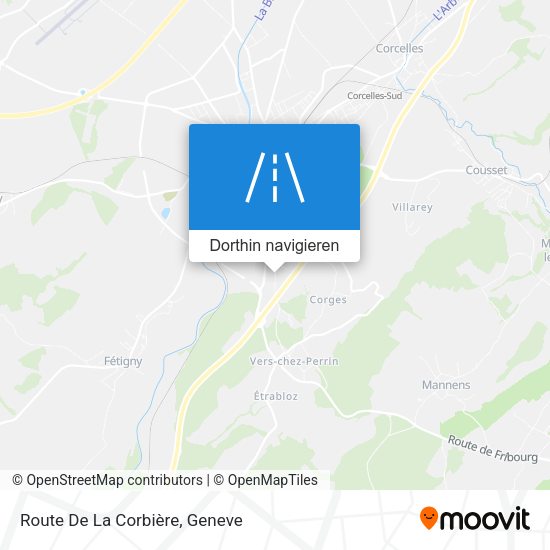 Route De La Corbière Karte