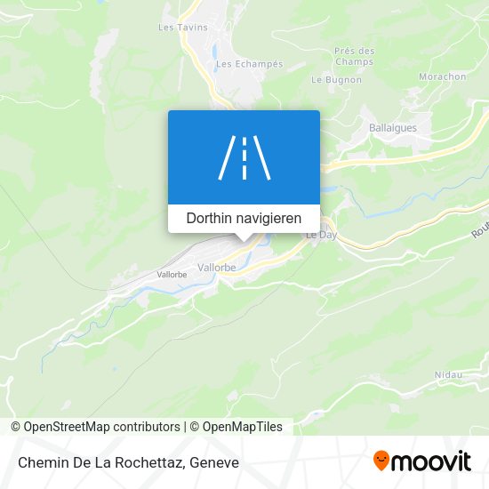 Chemin De La Rochettaz Karte