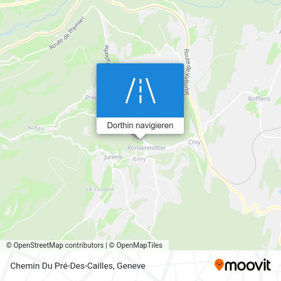 Chemin Du Pré-Des-Cailles Karte