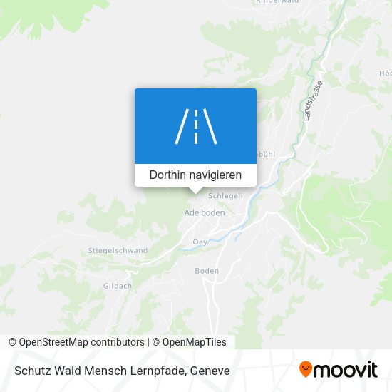 Schutz Wald Mensch Lernpfade Karte