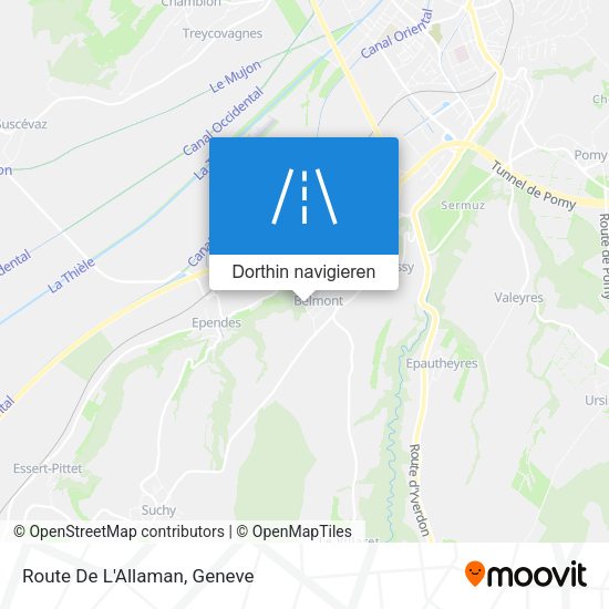 Route De L'Allaman Karte