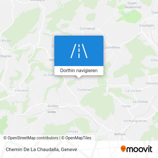 Chemin De La Chaudalla Karte