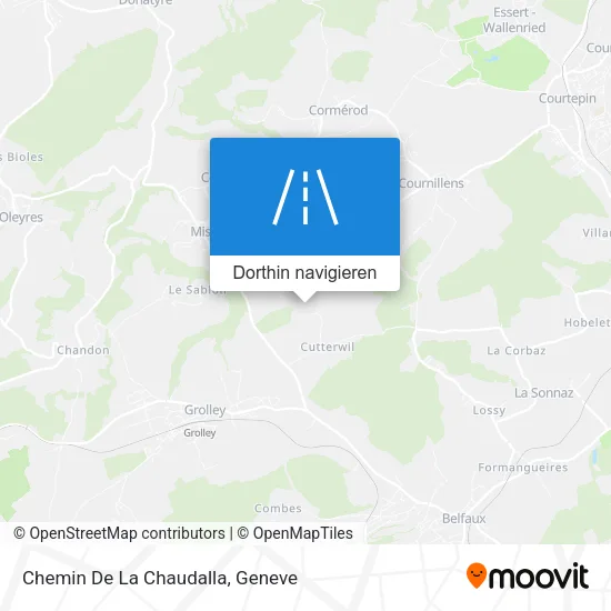 Chemin De La Chaudalla Karte