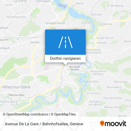 Avenue De La Gare / Bahnhofsallee Karte