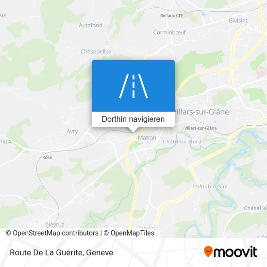 Route De La Guérite Karte