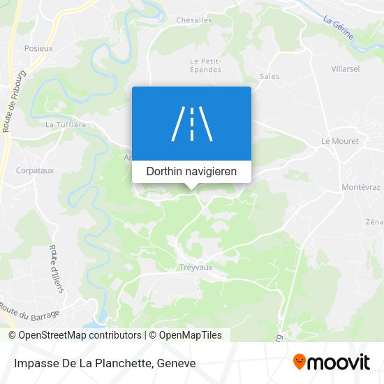 Impasse De La Planchette Karte