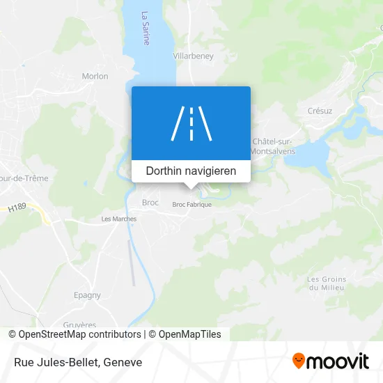 Rue Jules-Bellet Karte