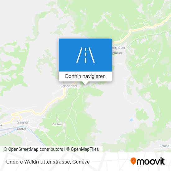 Undere Waldmattenstrasse Karte