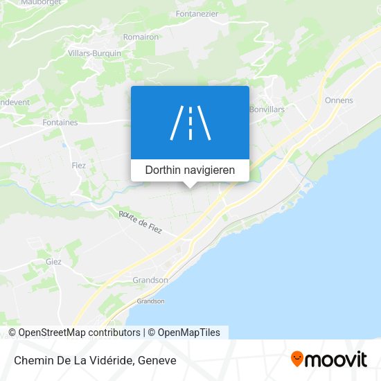 Chemin De La Vidéride Karte