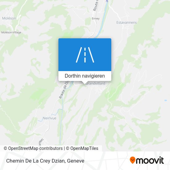Chemin De La Crey Dzian Karte