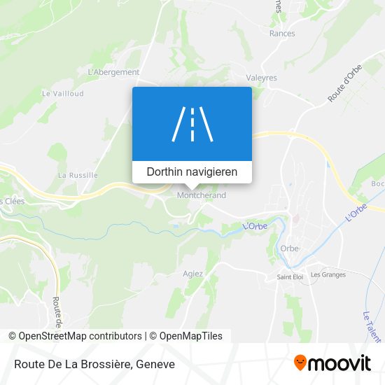 Route De La Brossière Karte
