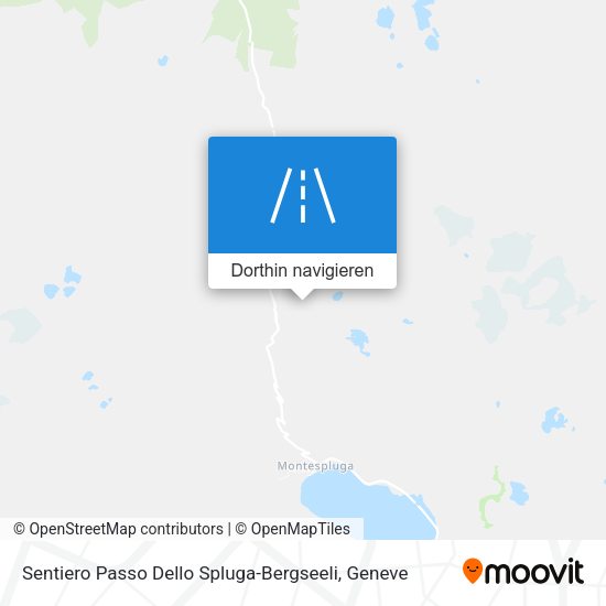 Sentiero Passo Dello Spluga-Bergseeli Karte