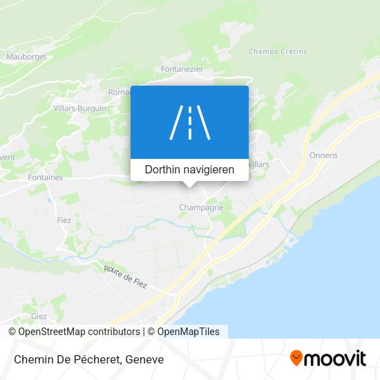 Chemin De Pécheret Karte