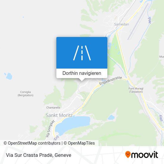 Via Sur Crasta Pradè Karte