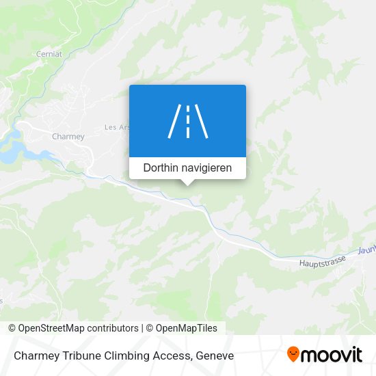 Charmey Tribune Climbing Access Karte