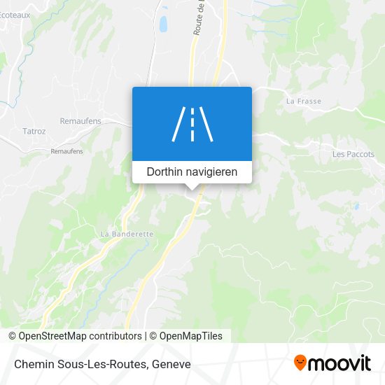 Chemin Sous-Les-Routes Karte
