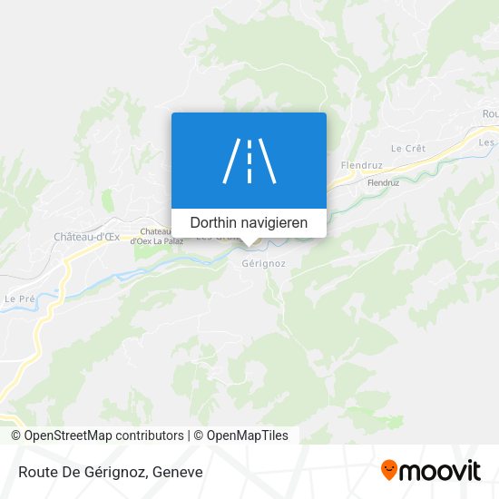 Route De Gérignoz Karte