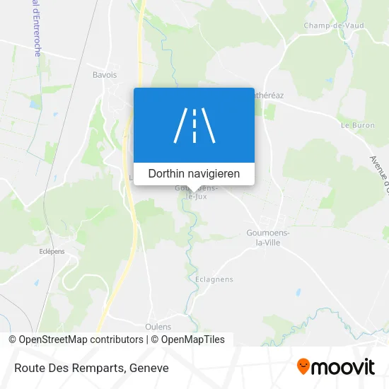 Route Des Remparts Karte