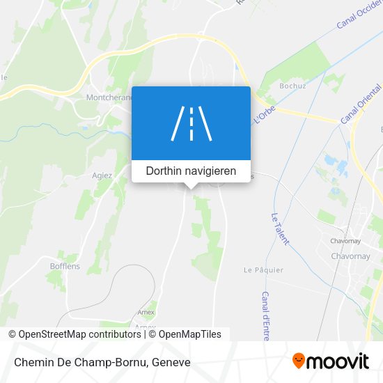Chemin De Champ-Bornu Karte