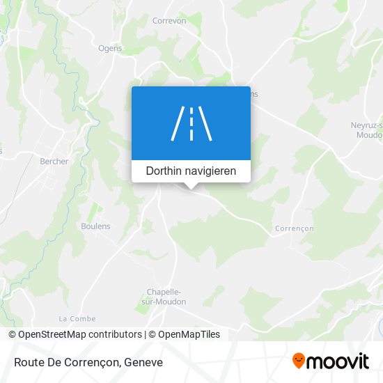 Route De Corrençon Karte