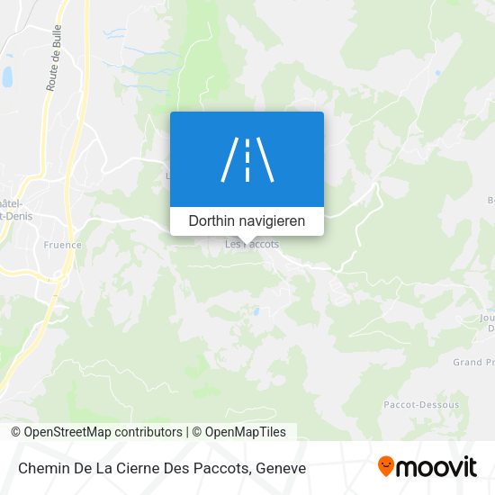 Chemin De La Cierne Des Paccots Karte