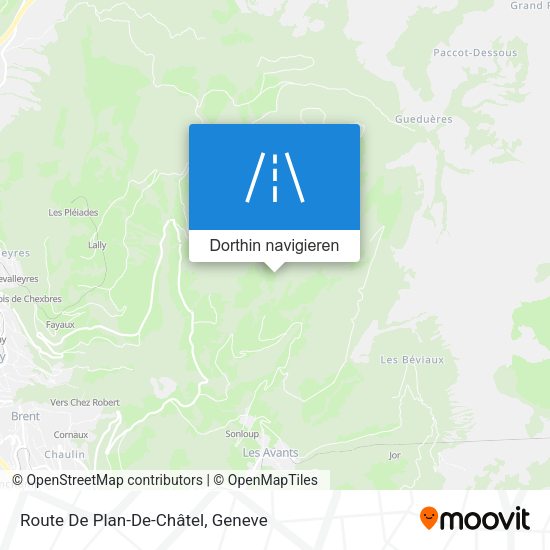 Route De Plan-De-Châtel Karte